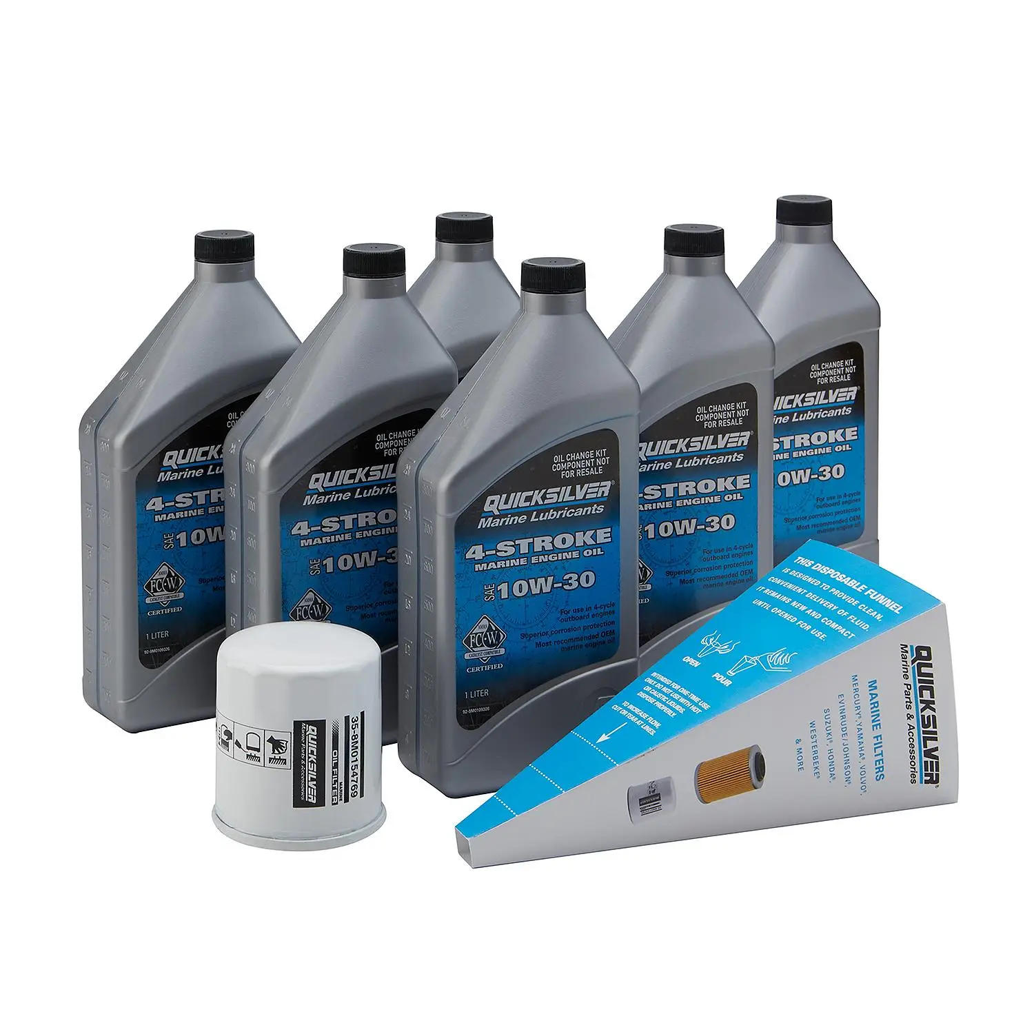 Quicksilver 25W-40 Oil Change Kit for 4-Stroke Yamaha F200 through F250 Outboards - Image 4