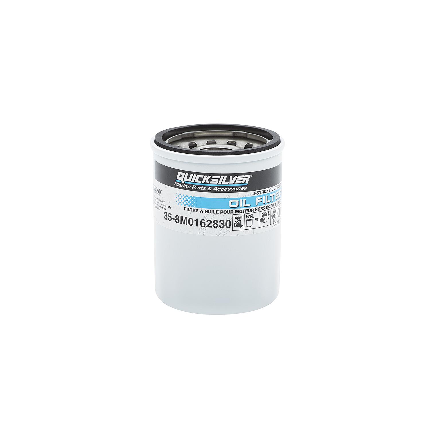 Quicksilver 8M0162830 Oil Filter for Mercury and Mariner FourStroke Outboards 25-115hp