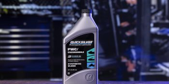 Quicksilver 8M0166406 2-Stroke PWC/Snowmobile Engine Oil, Premium Synthetic Blend, 1 Qt.