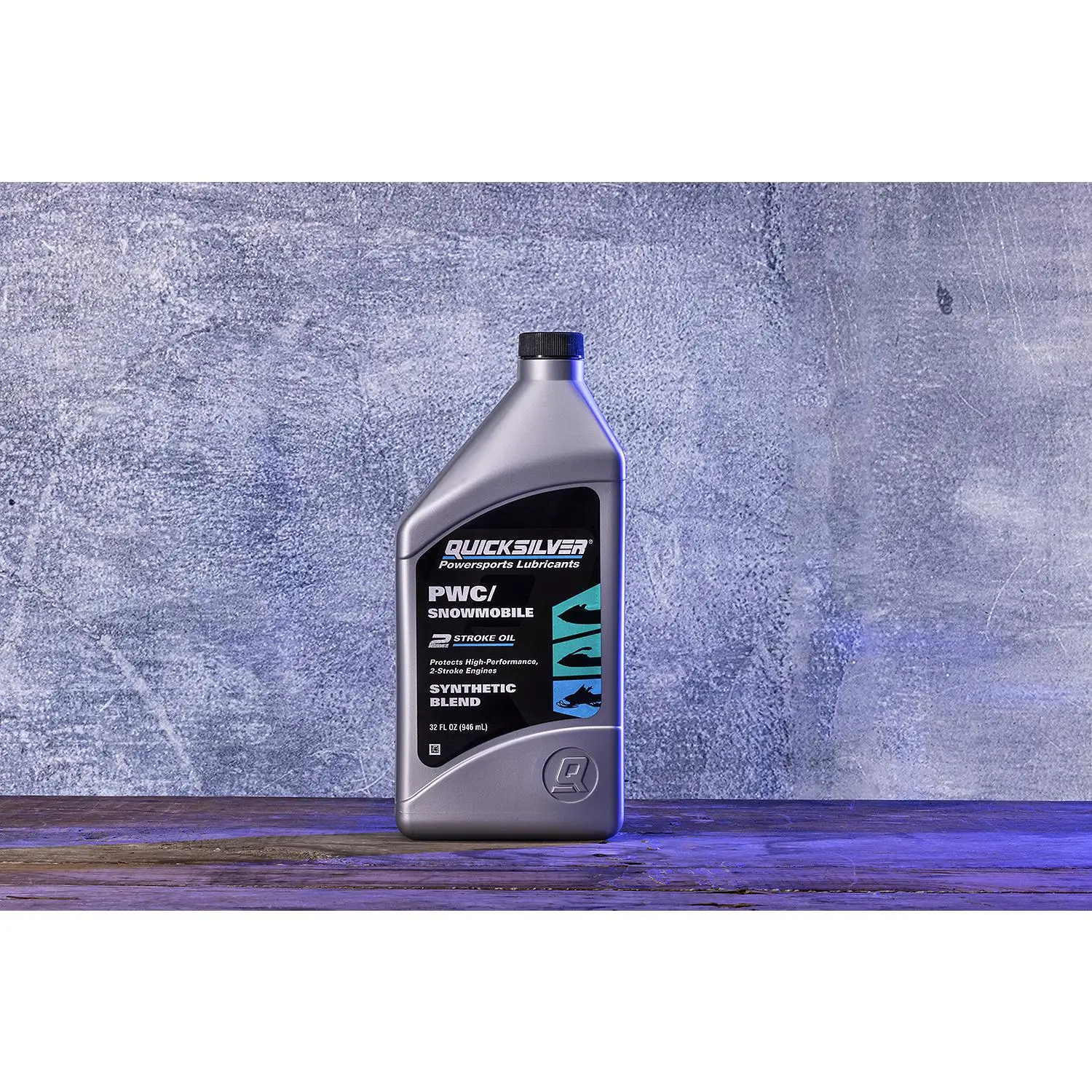Quicksilver 8M0166406 2-Stroke PWC/Snowmobile Engine Oil, Premium Synthetic Blend, 1 Qt. - Image 7