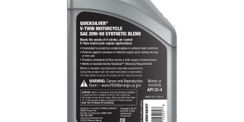 Quicksilver 20W-50 Synthetic Motorcycle Oil, 1 Qt.