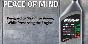 Quicksilver 8M0166408 10W-40 Synthetic Blend ATV/UTV/Motorcycle Oil, 1 Qt.