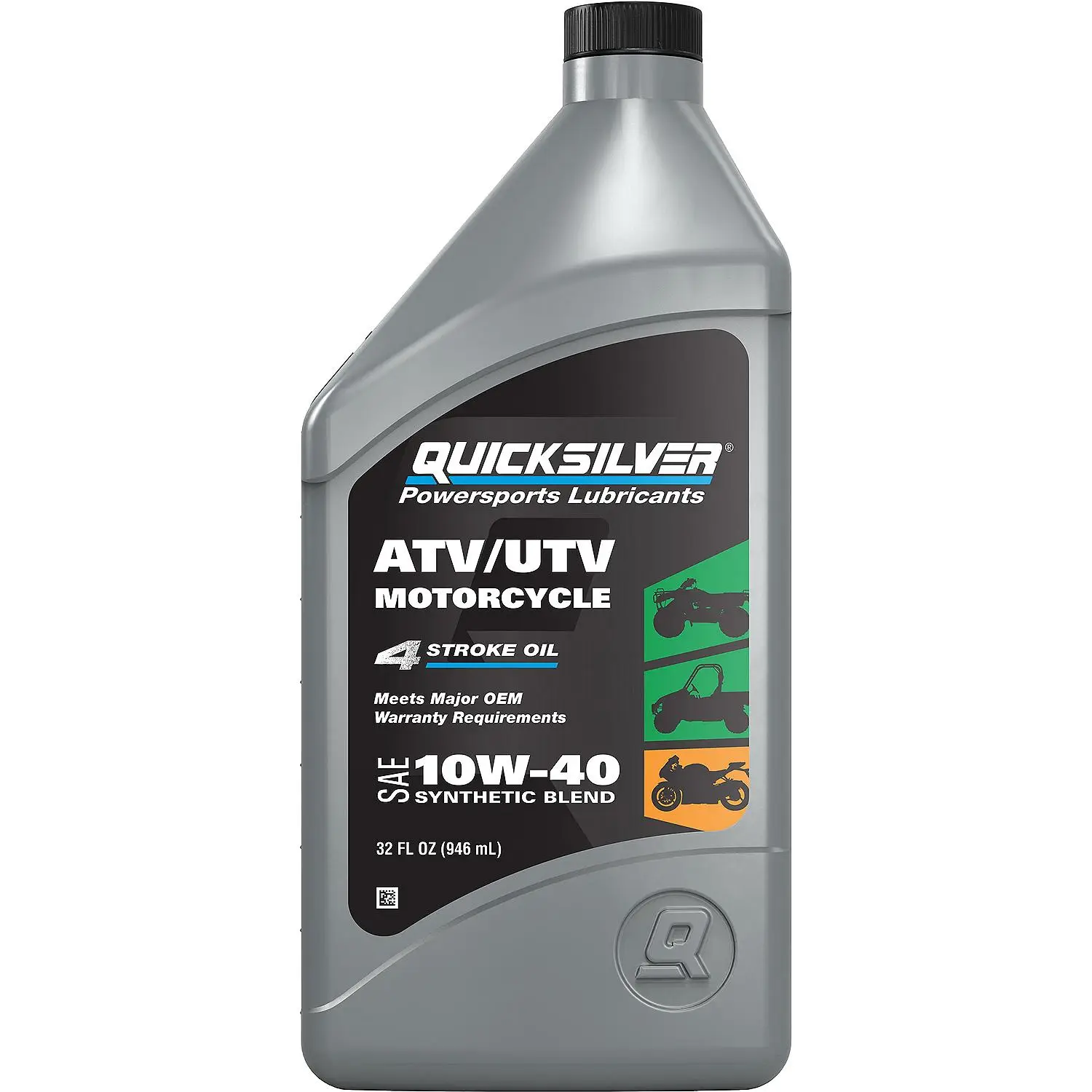 Quicksilver 8M0166408 10W-40 Synthetic Blend ATV/UTV/Motorcycle Oil, 1 Qt. - Image 6