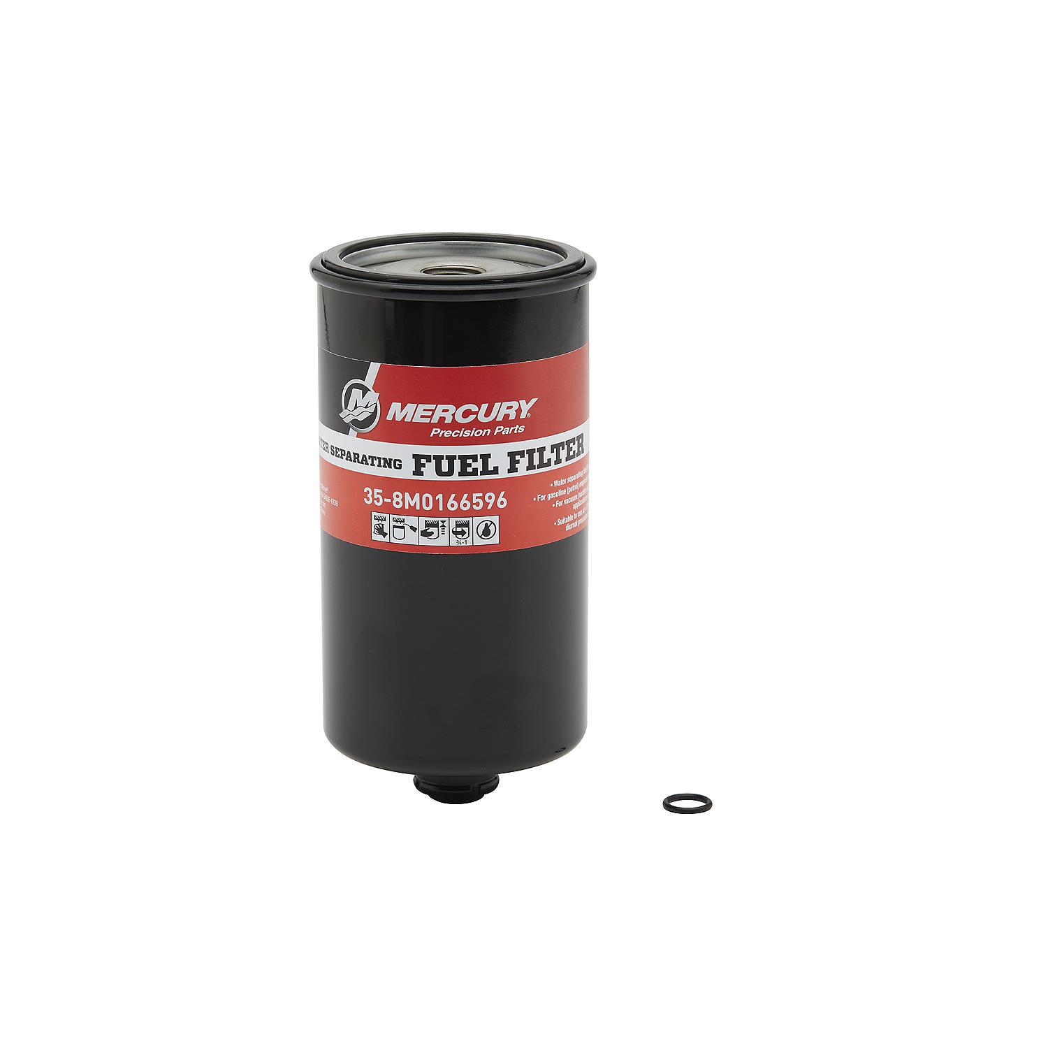 Mercury Water Separating Fuel Filter 8M0166596 for Mercury Racing 450R and 500R Mercury 7.6L V12 600hp Verado and 500hp SeaPro Outboards