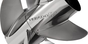 Mercury Verado12 8M0166993 Front 4-Blade Stainless Steel Propeller, 35″ Pitch, Left-Hand Rotation
