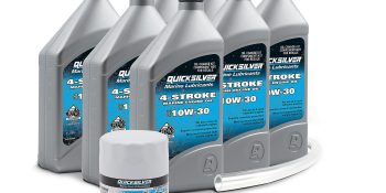 Quicksilver 10W-30 Oil Change Kit for 175-300hp 4-Stroke Mercury V6 and V8 Outboards