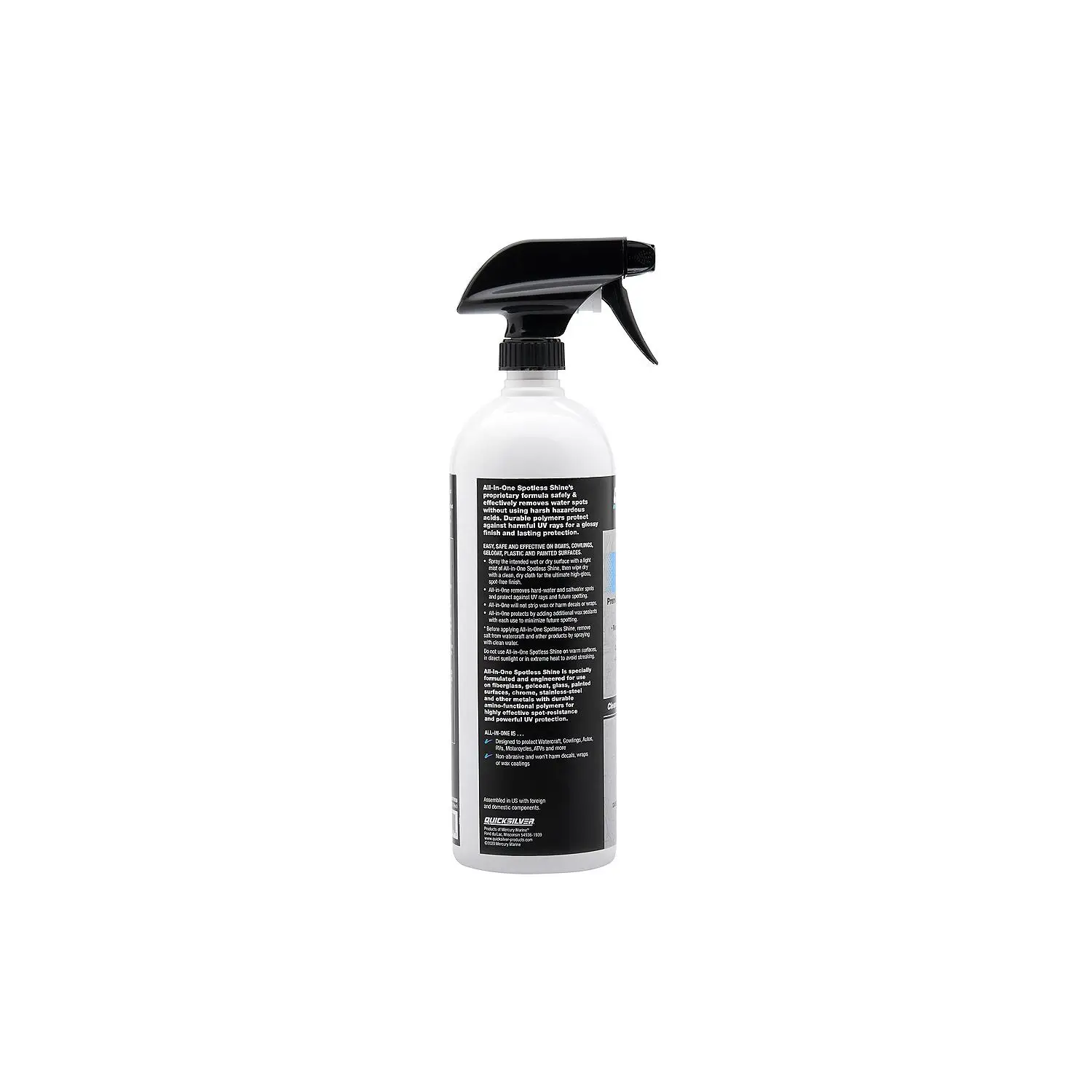 Quicksilver Spotless Shine For Marine Boats and Outboard Engines, RV and Powersports, 32 oz. - Image 2
