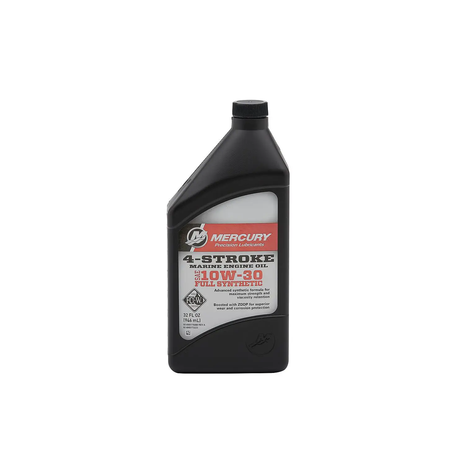 Mercury 8M0173223 SAE 10W-30 Full Synthetic 4-Stroke Marine Engine Oil - 1 Quart Bottle - Image 3