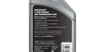 Quicksilver V-Twin Primary Chaincase and Transmission Fluid, 1 Qt.