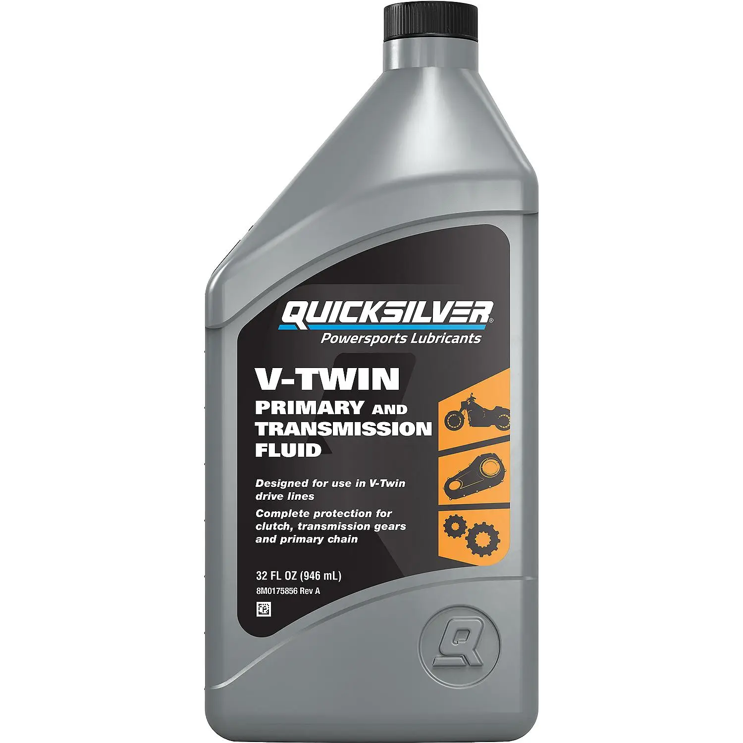 Quicksilver V-Twin Primary Chaincase and Transmission Fluid, 1 Qt. - Image 2