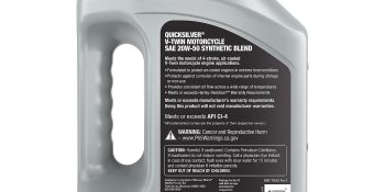 Quicksilver 20W-50 Synthetic Motorcycle Oil, 1 Gallon