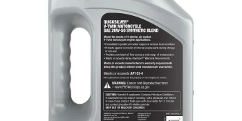 Quicksilver 20W-50 Synthetic Motorcycle Oil, 1 Gallon