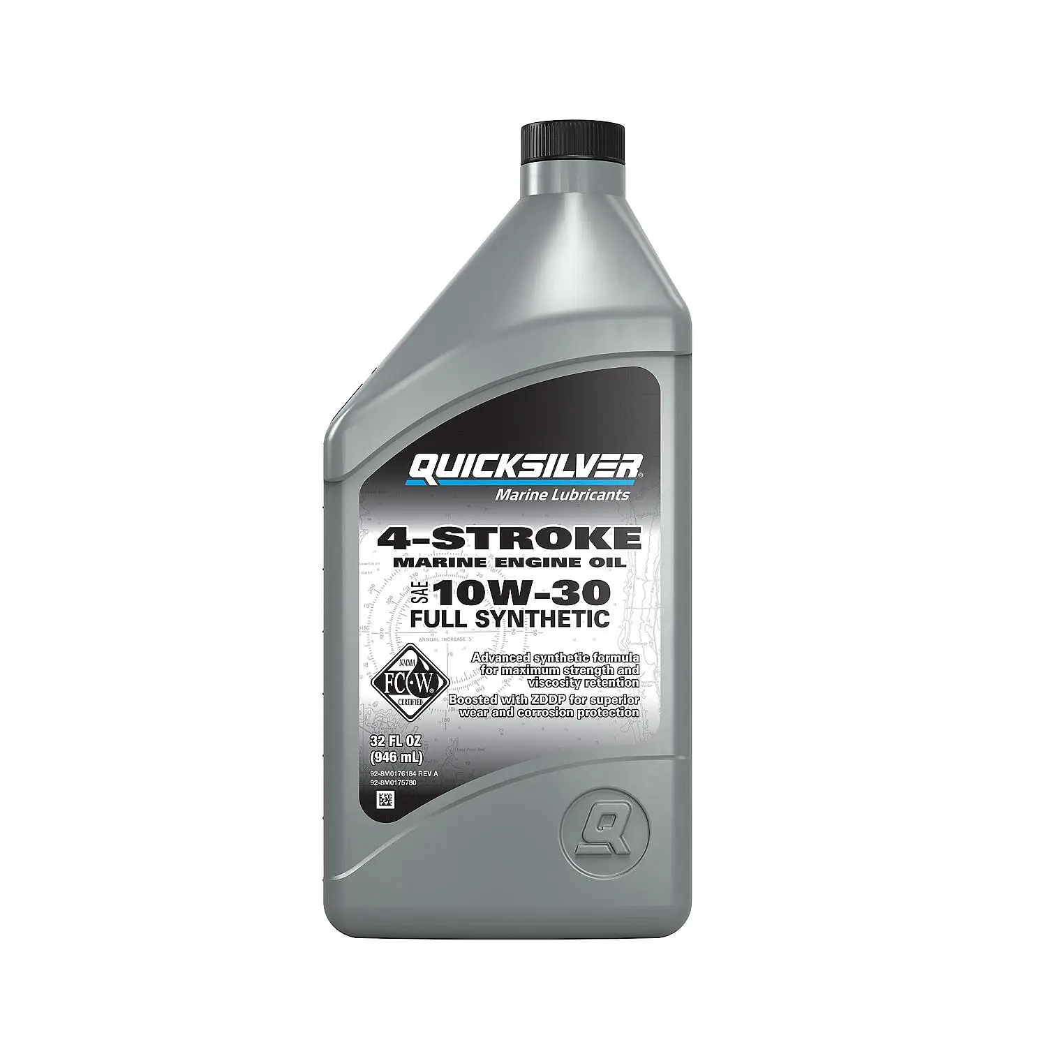 Quicksilver 8M0175780 10W-30 Full Synthetic Marine Engine Oil, 1 Qt. - Image 2