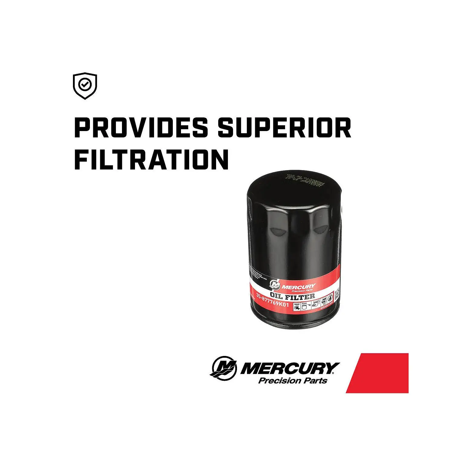 Mercury 4-Stroke Engine Oil Filter 877769K01 for Mercury L6 200-400hp Verado Outboards - Image 4