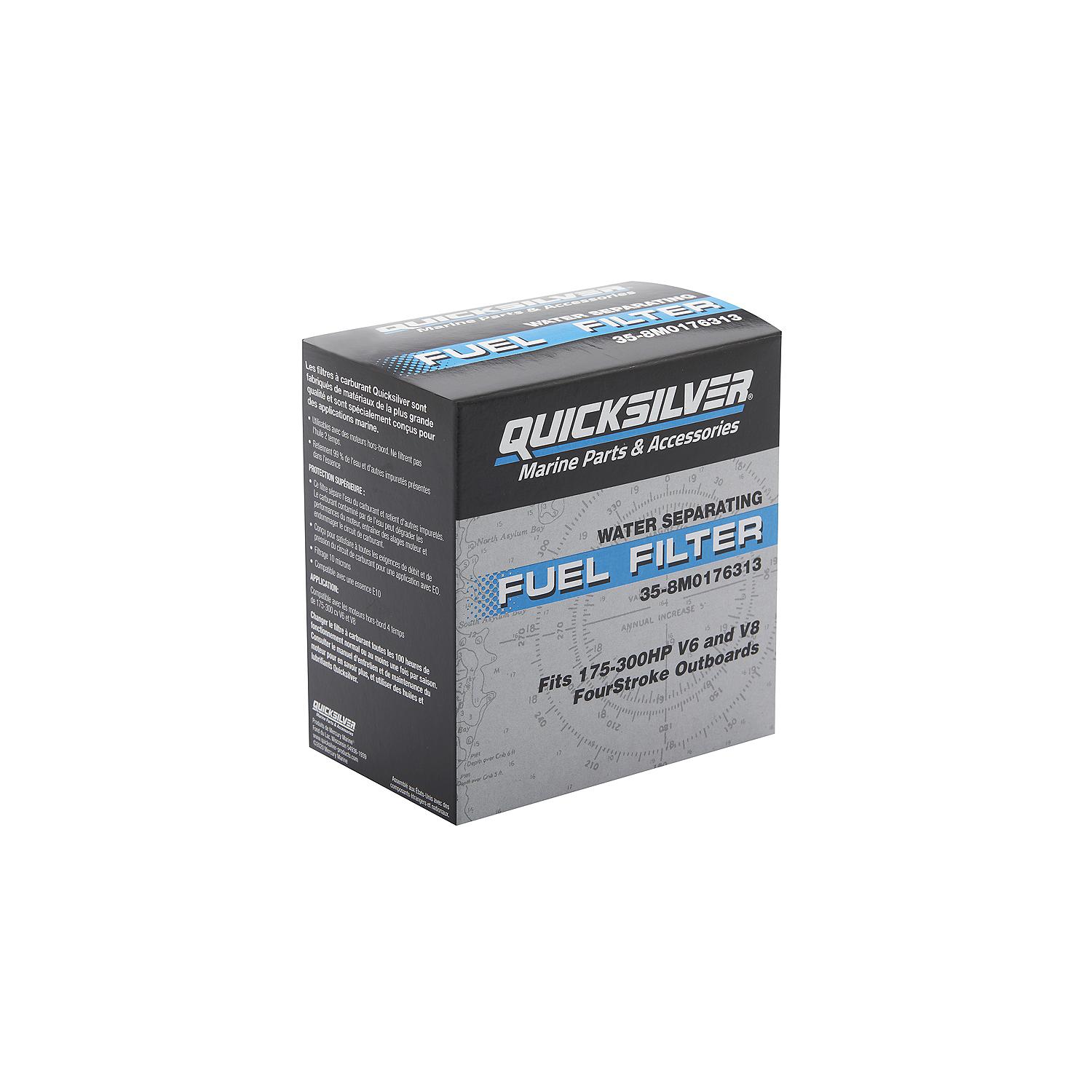 Quicksilver 8M0176313 On-Engine Water Separating Fuel Filter
