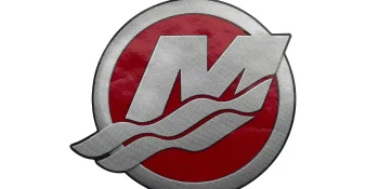 Mercury M-Icon Decal – Red 8M0178226 for 115-150hp EFI Pro XS Outboards