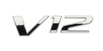 Mercury V12 Badge Decal 8M0178229 for 500hp SeaPro and 600hp Verado Outboards
