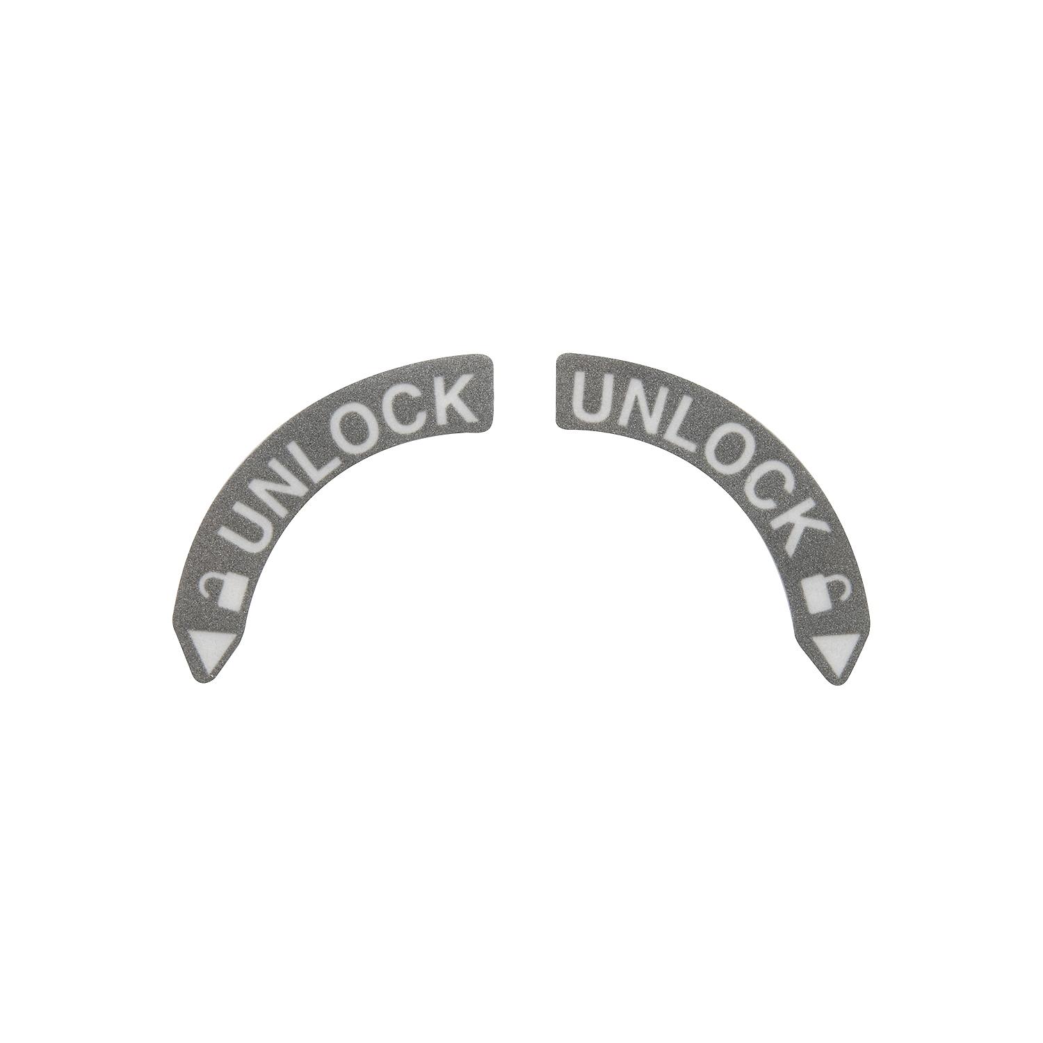 Mercury Hood Unlock Decal 8M0179266 for V12 Outboards