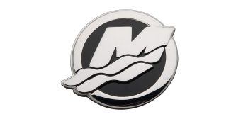Mercury M-Icon 39mm Decal 8M0179371 for Mercury 7.6L V12 500-600hp Outboards
