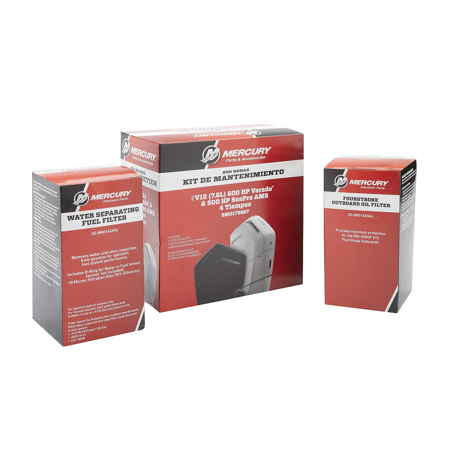 Mercury V12 500-600hp Verado 200 Hour Maintenance Kit - Image 2