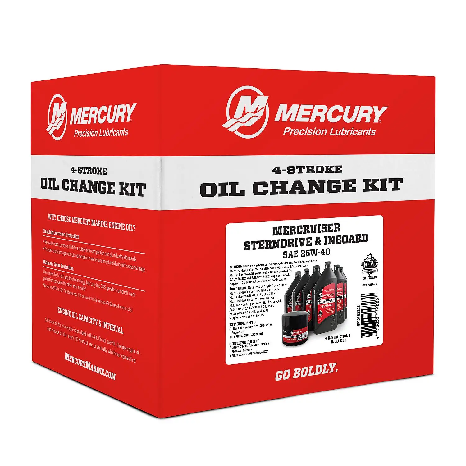 Mercury 8M0182228 Sterndrive & Inboard Oil Change Kit for MerCruiser 4-Stroke Engines - Image 6