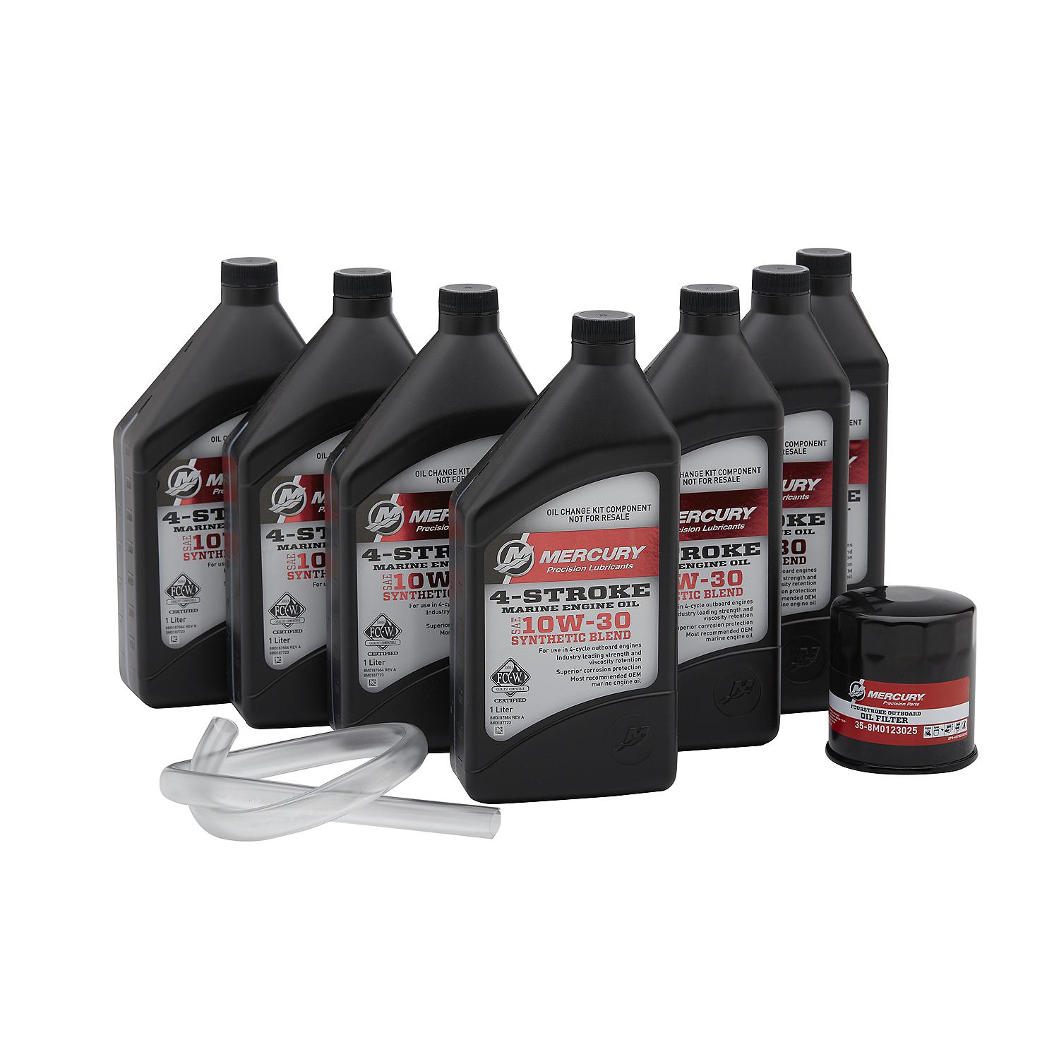 Mercury 8M0187621 SAE 10W-30 4-Stroke Outboard Oil Change Kit for Mercury V6 and V8 175-300hp Outboards - Image 4