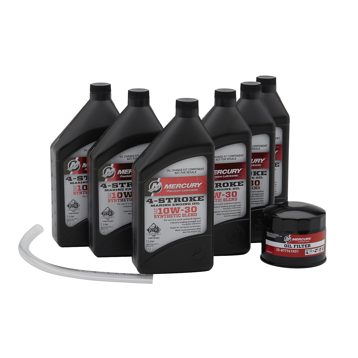 Mercury 8M0188357 SAE 10W-30 4-Stroke Outboard Oil Change Kit for Mercury and Mariner 150hp Outboards - Image 2