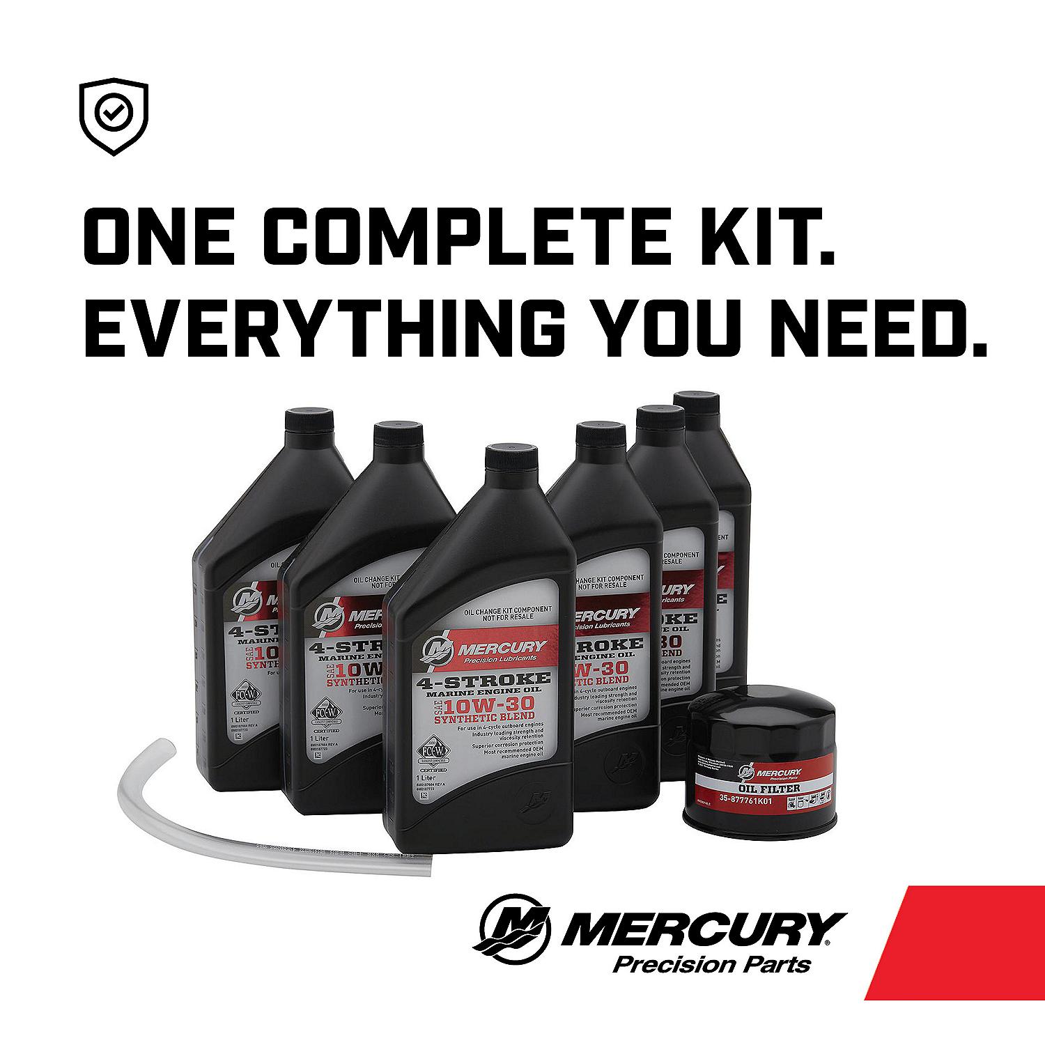 Mercury 8M0188357 SAE 10W-30 4-Stroke Outboard Oil Change Kit for Mercury and Mariner 150hp Outboards - Image 5