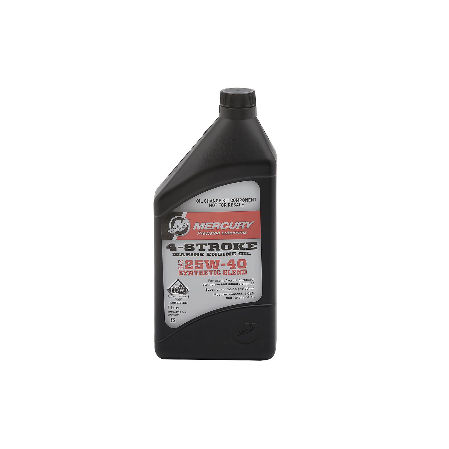 Mercury 8M0188358 SAE 25W-40 4-Stroke Outboard Oil Change Kit for Mercury L4 150-200hp Verado Outboards - Image 3