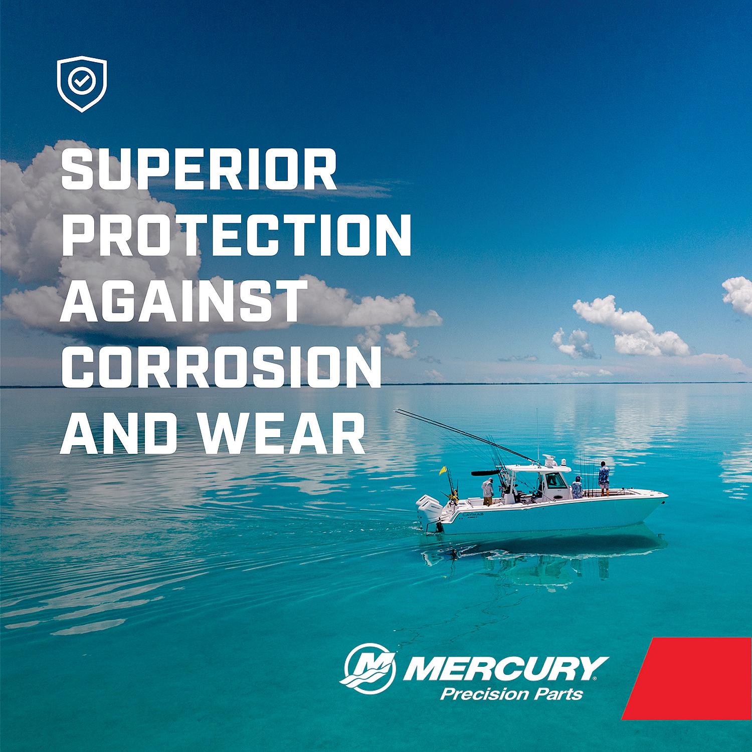 Mercury 8M0188358 SAE 25W-40 4-Stroke Outboard Oil Change Kit for Mercury L4 150-200hp Verado Outboards