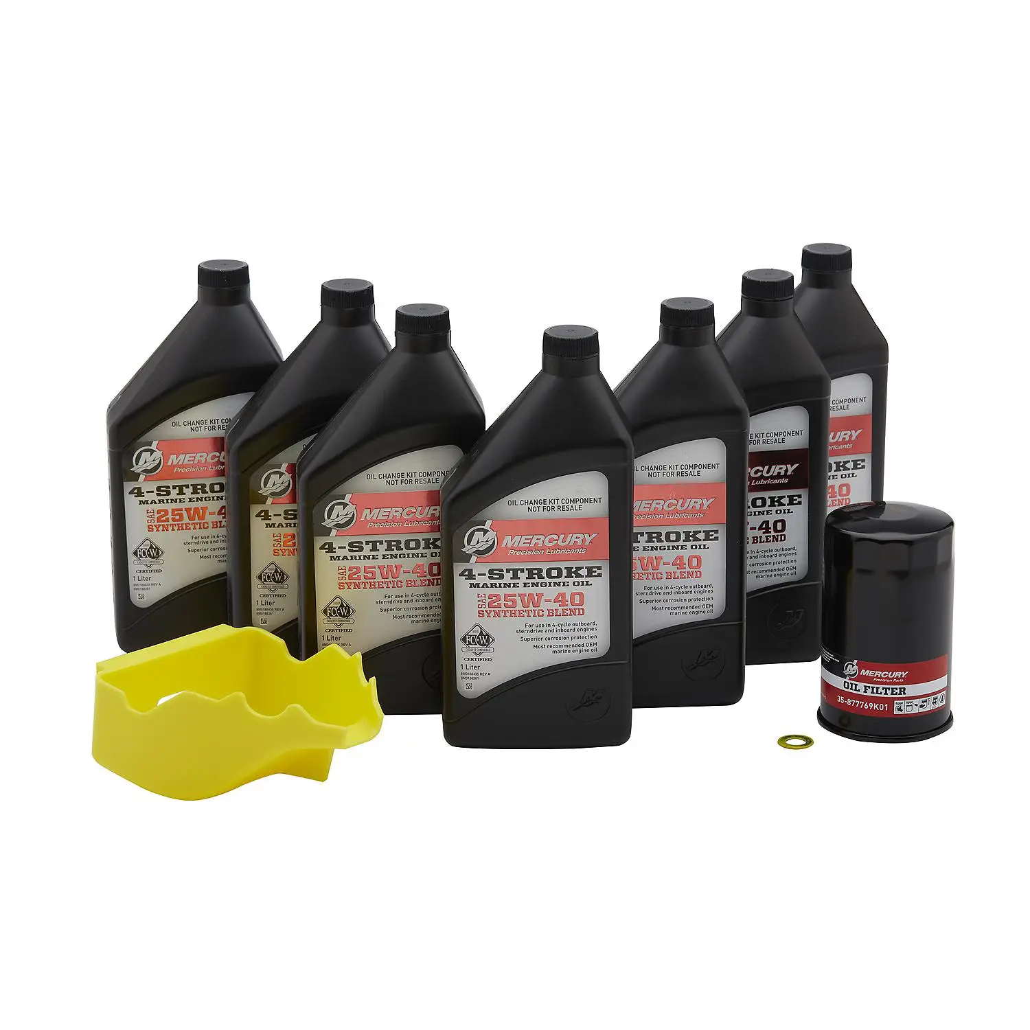 Mercury 8M0188359 SAE 25W-40 4-Stroke Outboard Oil Change Kit for Mercury L6 200-400hp Verado Outboards - Image 3