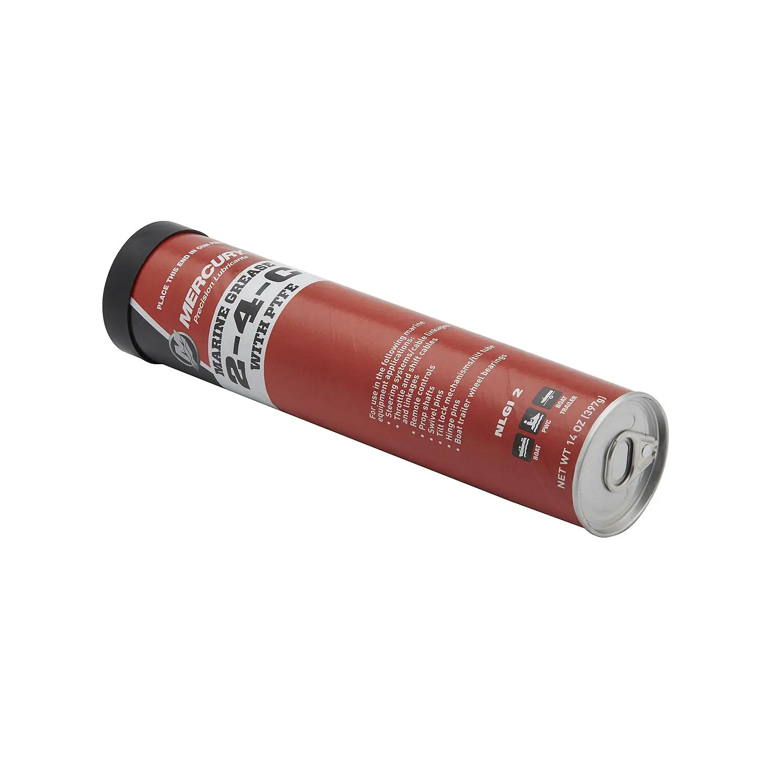 Mercury 8M0190471 2-4-C Marine Grease with PTFE – Multi-Purpose Marine Lubricant – 14 oz Cartridge