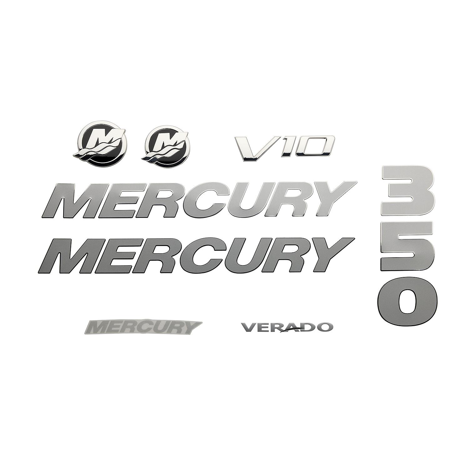 Mercury Decal Set 8M0204796 for 5.7L V10 350hp Verado Outboards