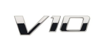 Mercury V10 Badge Decal 8M0204799 for Verado and SeaPro Outboards