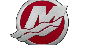 Mercury Red M-Icon Decal 8M0214840 for V6 and V8 175-300hp Pro XS Outboards