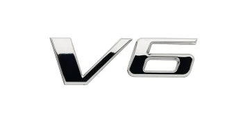 Mercury V6 Badge Decal 8M0214841 for FourStroke, Pro XS and SeaPro Outboards