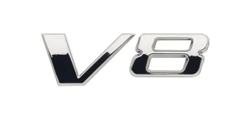 Mercury V8 Badge Decal 8M0214842 for Verado, SeaPro, FourStroke and Pro XS Outboards