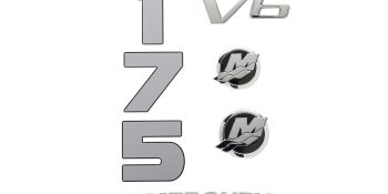 Mercury Decal Set 8M0214844 for 3.4L V6 175hp FourStroke Outboards
