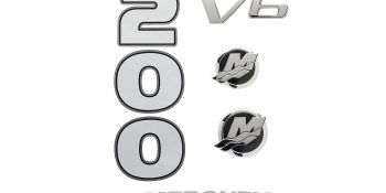 Mercury Rear Cowling Decal Set 8M0214848 for 3.4L V6 200hp SeaPro Ouboards
