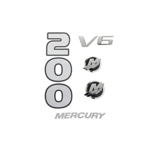 Mercury Rear Cowling Decal Set 8M0214848 for 3.4L V6 200hp SeaPro Ouboards
