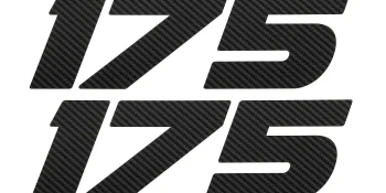 Mercury 175hp Side Decals – Set of 2 8M0214851 for V6 Pro XS Outboards