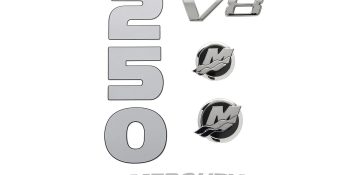 Mercury Decal Set 8M0214852 for 4.6L V8 250hp Verado Outboards