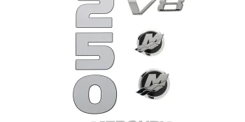 Mercury Decal Set 8M0214852 for 4.6L V8 250hp Verado Outboards