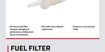 Mercury In-Line Fuel Filter 879885K for Select Mercury 30-400hp FourStroke Outboards