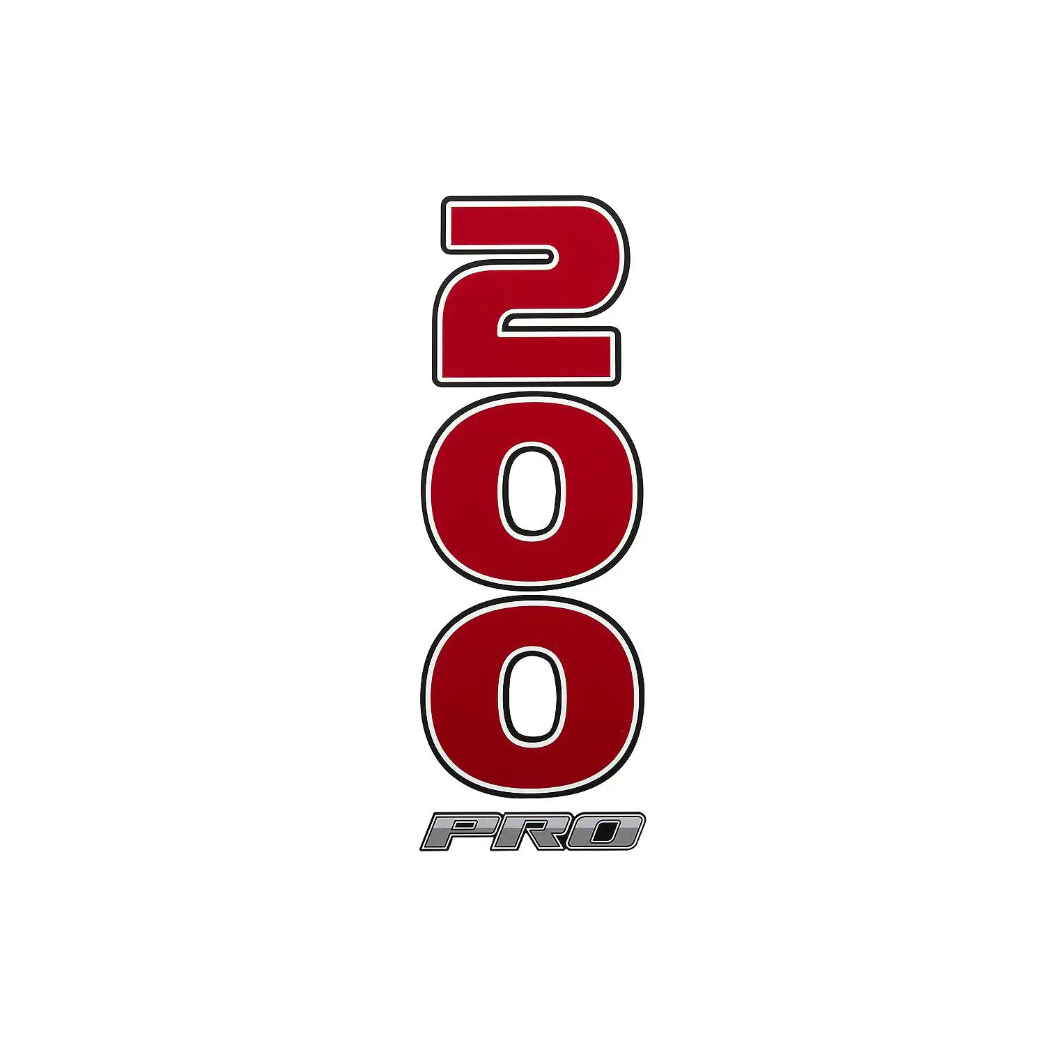 Mercury 200hp Rear Decal 8M0217488 for V8 Pro XS Outboards