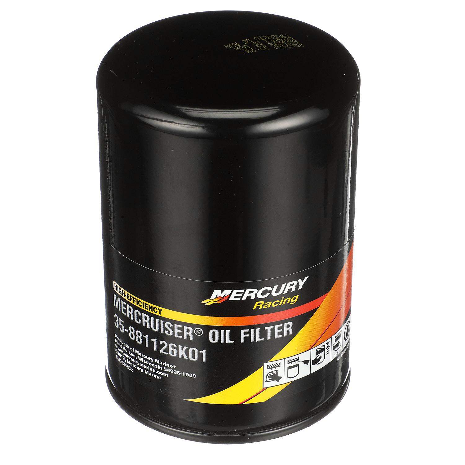 Replacement MerCruiser Hi-Performance V-8 Engine Oil Filter 881126K01 – For MerCruiser Hi-Performance, V-8 engines