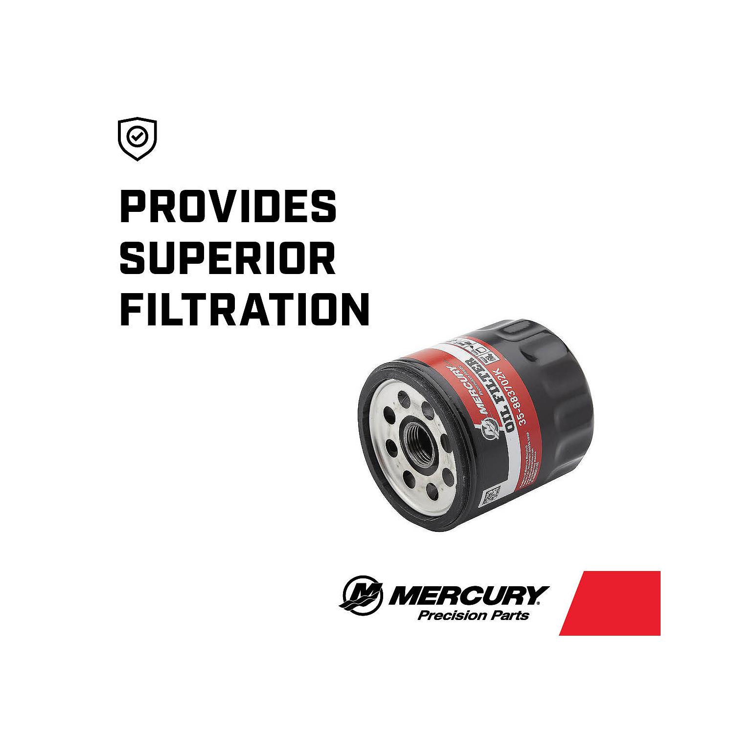 Mercury 4-Stroke Engine Oil Filter 883702K for MerCruiser V6 Engines - Image 3