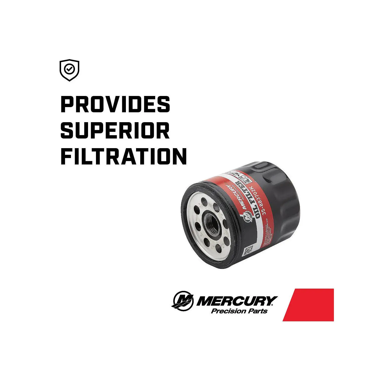 Mercury 4-Stroke Engine Oil Filter 883702K for MerCruiser V6 Engines - Image 3