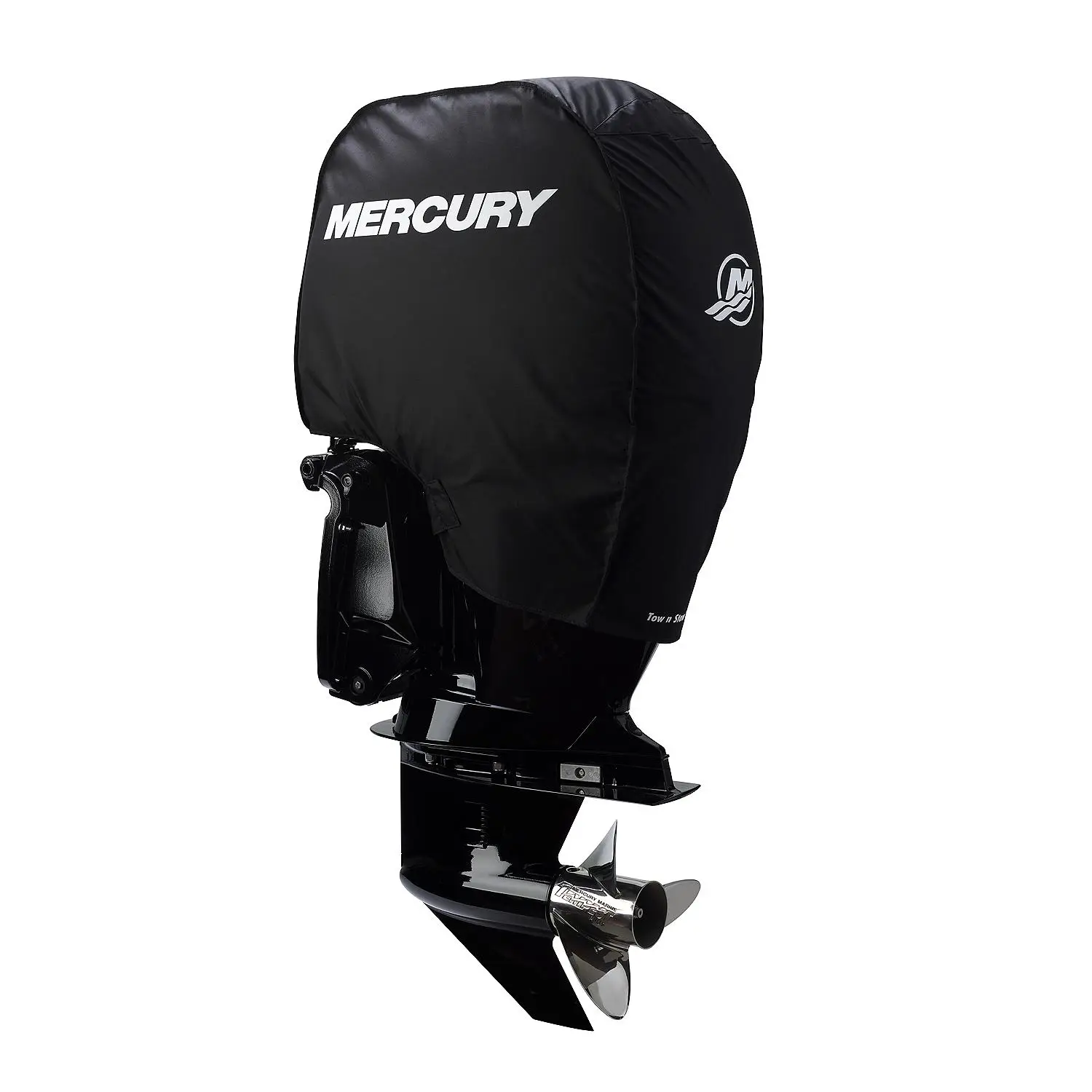Mercury Marine Tow N Stow Outboard Cover 150hp FourStroke, Black - Image 5