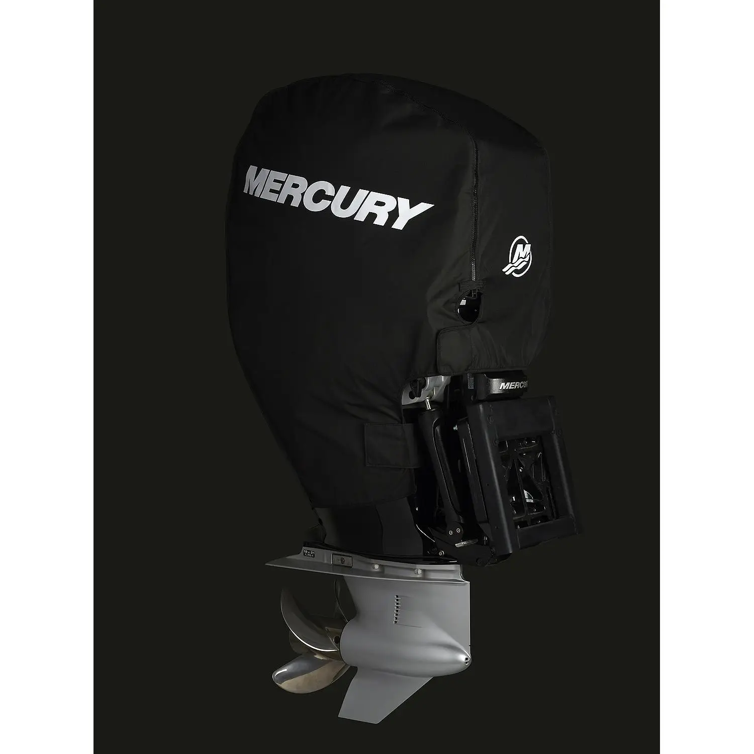 Mercury Marine Tow N Stow Outboard Cover 225-400hp Verado, Black - Image 2